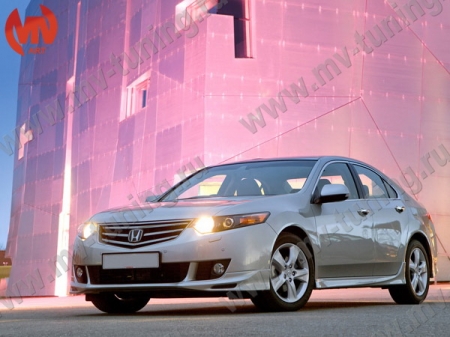 АБС-пластик Юбка переднего бампера Type-S H.Accord VIII 2008-2010